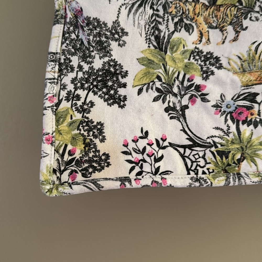 Exclusive Floral Jungle Print Tote Shopping Bag Travel Material Sturdy Cotton - Picture 9 of 13